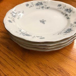 Bundle 4  salad bread/butter plates  6" Blue Garland  Johann Haviland Bavaria